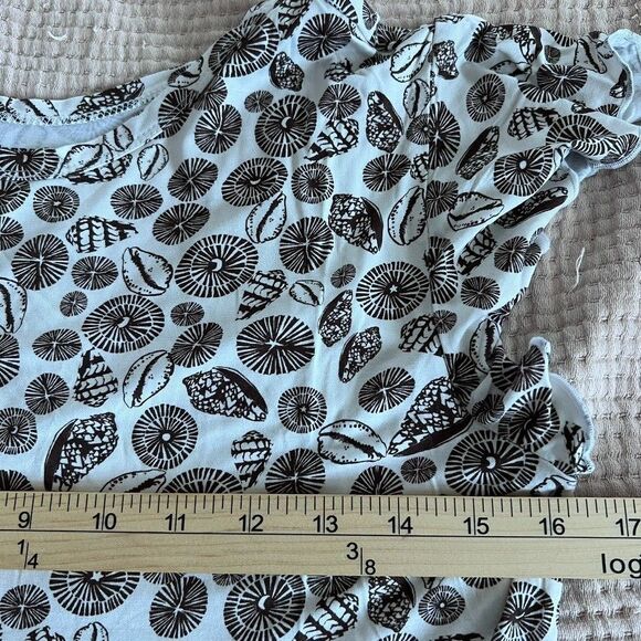 Paradise Now Hawaii Shell Babydoll Dress Girls Youth Large Brown Beach Bamboo - Picture 11 of 12